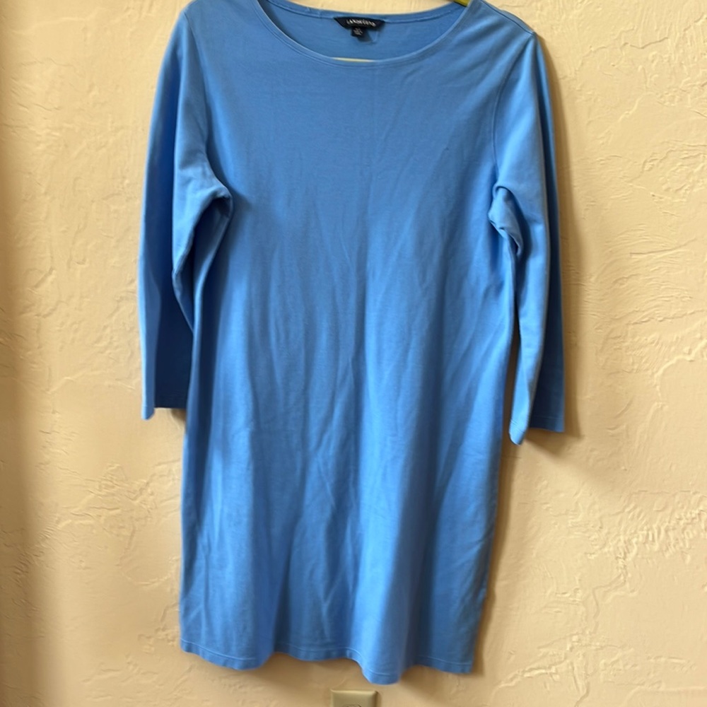 Lands end blue sheath dress size medium 10 to 12